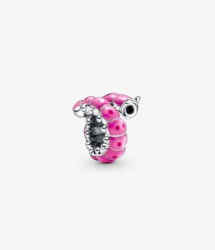 Cute Curled Caterpillar Charm