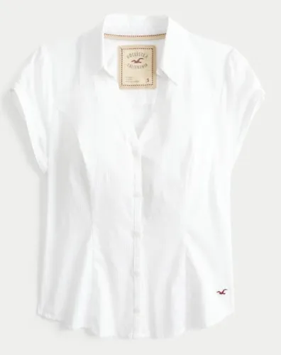 Short-Sleeve Button-Through Shirt
