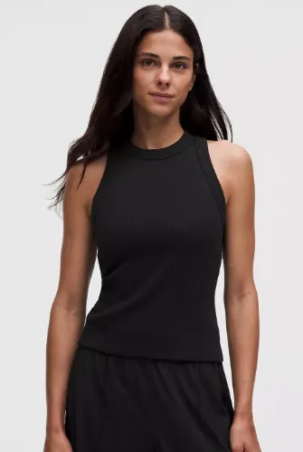 Ribbed Heavyweight Cotton Racerback Tank Top