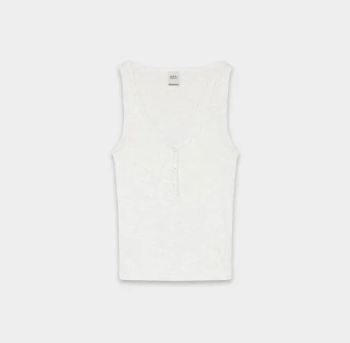 HomeStretch™ Rib Henley Tank