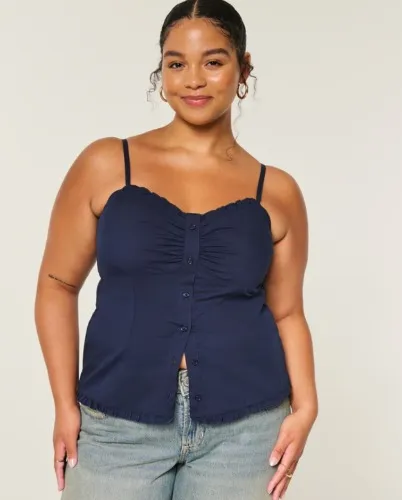Button Front Tank