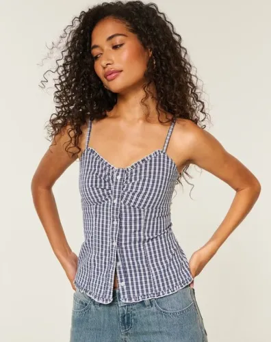 Button Front Tank