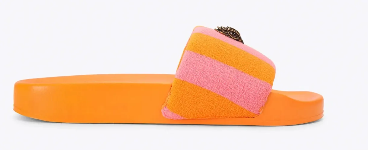 KC MEENA EAGLE Pink and Orange Stripe Sandal by Kurt Geiger London