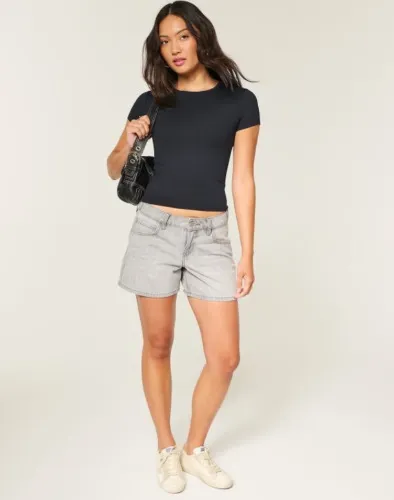 Soft Seamless Fabric Crew Baby Tee