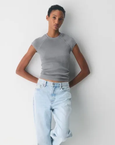 HomeStretch™ Rib Cassette Capsleeve T-Shirt