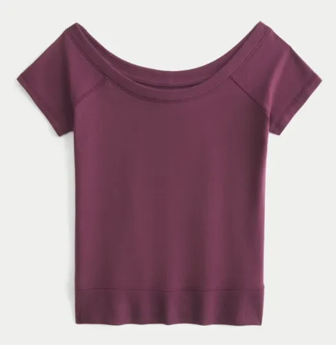 Banded Scoop T-Shirt