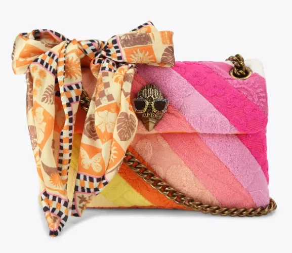 MINI KENSINGTON SOFT L Towelling Cross Body Bag by Kurt Geiger London