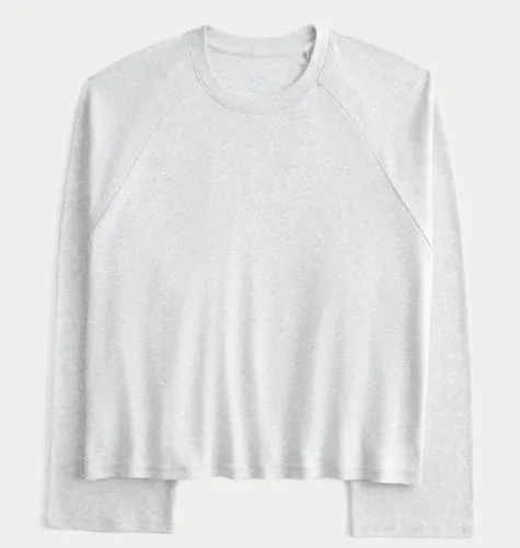 Easy Long-Sleeve Crew Top