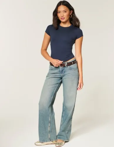 Soft Seamless Fabric Crew Baby Tee
