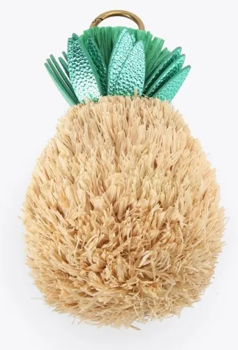 PINEAPPLE CHARM Raffia Pineapple Charm by Kurt Geiger London