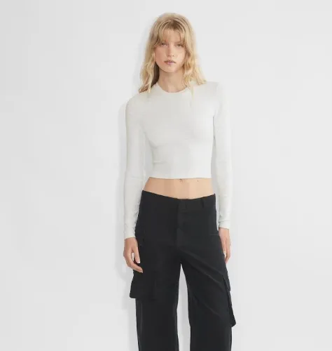 HomeStretch™ Rib Crew Waist Longsleeve