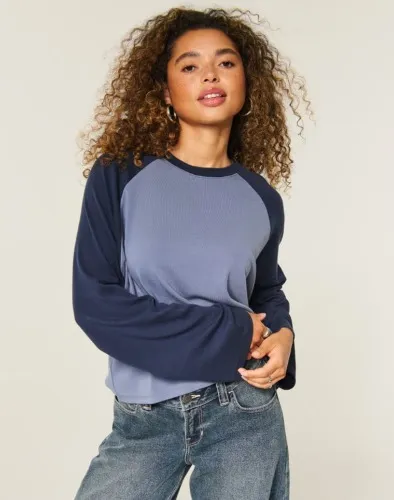 Easy Long-Sleeve Crew Top