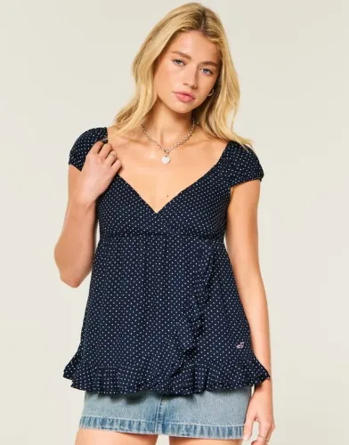 Easy Wrap Icon Babydoll Top