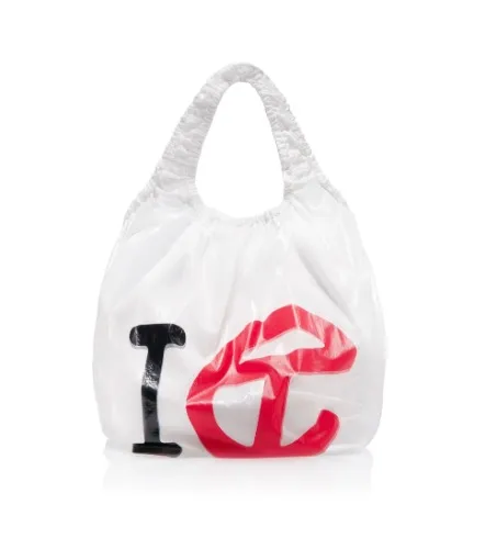 Regular New York Plastic Bag - White 