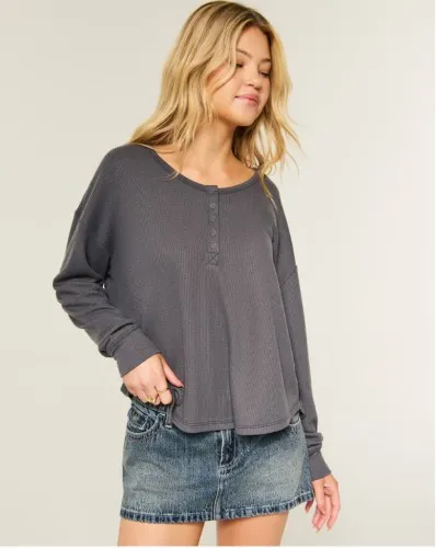 Easy Waffle Henley