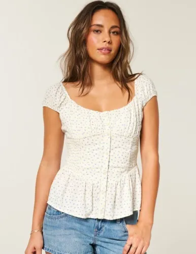 Sweetheart Peplum Top
