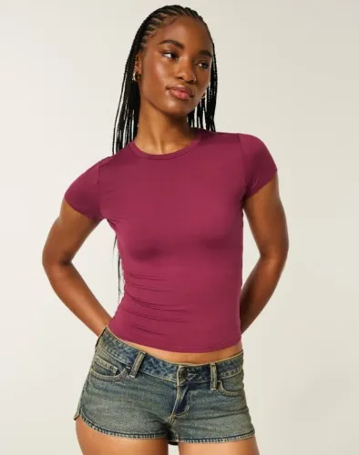 Soft Seamless Fabric Crew Baby Tee