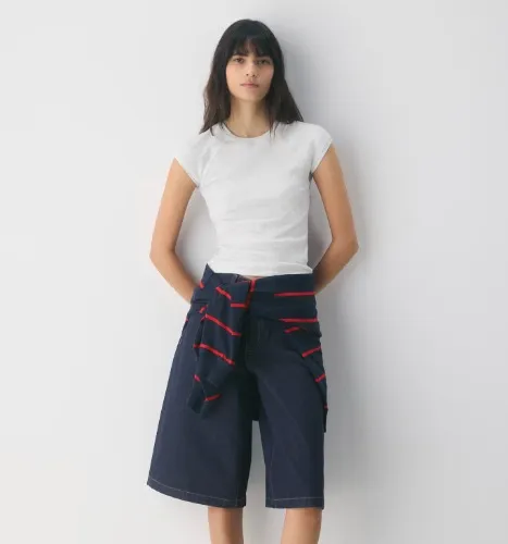 HomeStretch™ Rib Cassette Capsleeve T-Shirt