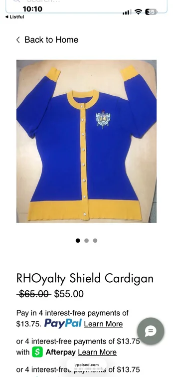RHOyalty Shield Cardigan 