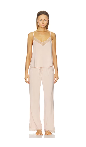 Kari Cami & Pant Pj Set in Tea Rose Tearo