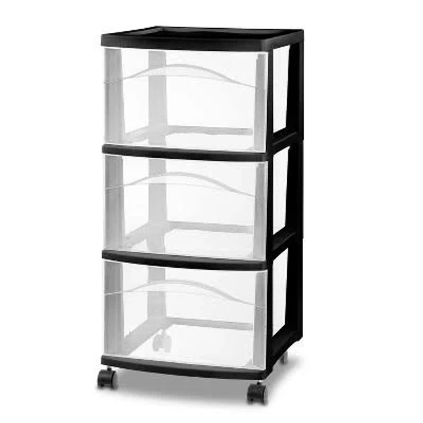 3 Drawer Medium Cart Brightroom Plastic Storage Drawers