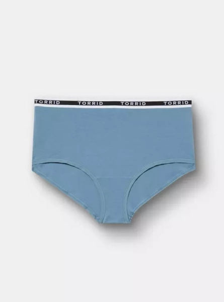 COTTON MID RISE BRIEF LOGO PANTY
