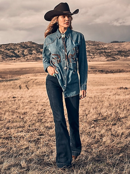 Womens Retro Bailey High Rise Trouser Jean:Vanessa:27:32 | Women's JEANS | Wrangler®