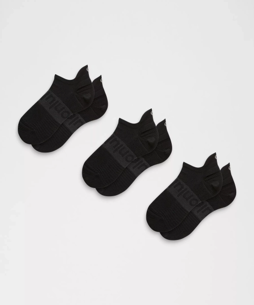 Unisex Power Stride Tab Socks *3 Pack - Black - XL