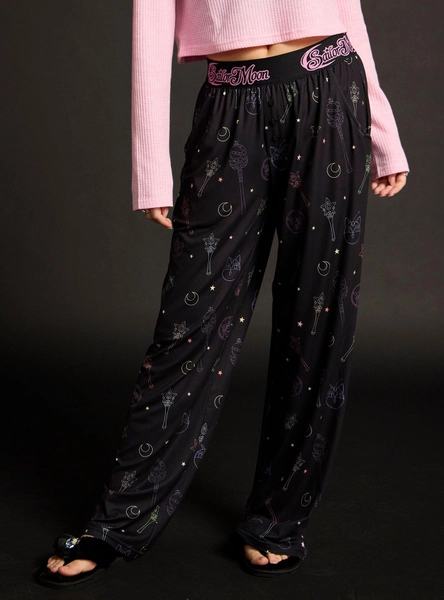 Pretty Guardian Sailor Moon Luna-P Ball Icons Pajama Pants