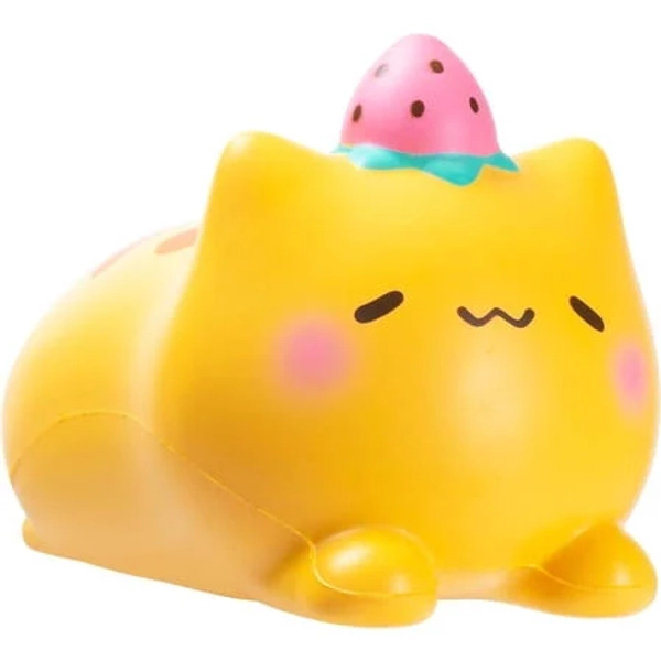 Hamee SquiSHU Jumbo Strawberry Cat Squeeze Squishy