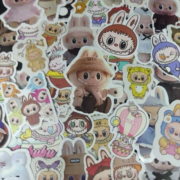 POP MART 50 New Labubu Stickers - New Toys & Collectibles