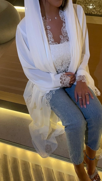 White Rose Abaya – lylac boutique