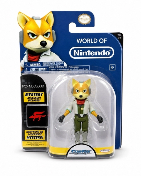 Star Mcloud StarFox World Of Nintendo Figure - New - Jakks Pacific 4.25” Figure