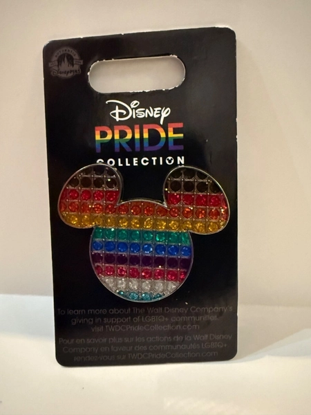 Disney Pin Parks Pride Collection - Mickey Mouse Gem Icon