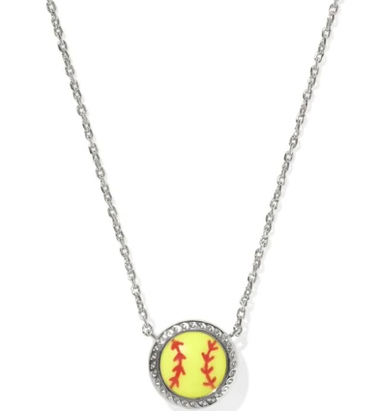 Kendra Scott Softball Pendant Necklace