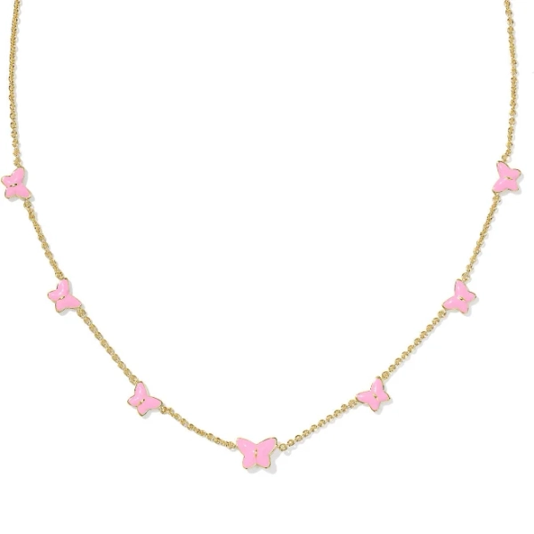Kendra Scott Lillia Butterfly Enamel Strand Necklace