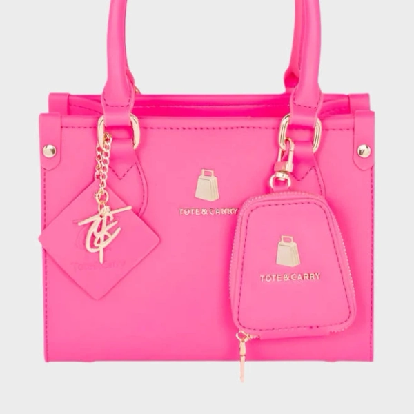 Designer Faux Leather Mini Tote Bag