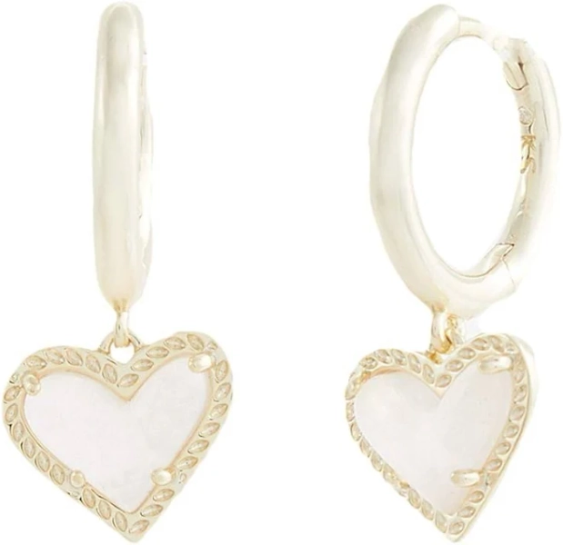 Kendra Scott Ari Heart Huggie Earrings