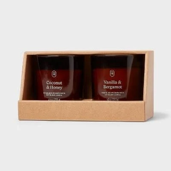 Threshold Amber Glass Jar Candle Gift Set