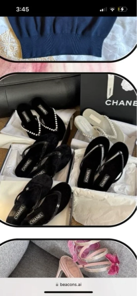 Chanel flip flops