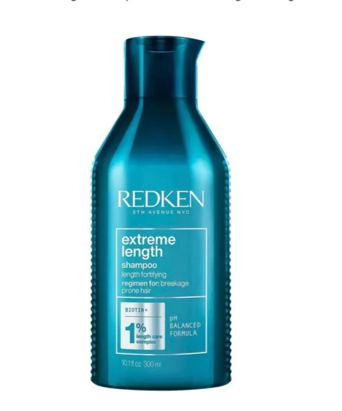 REDKEN Extreme Length Shampoo Biotin, For Longer Stronger Hair 300ml