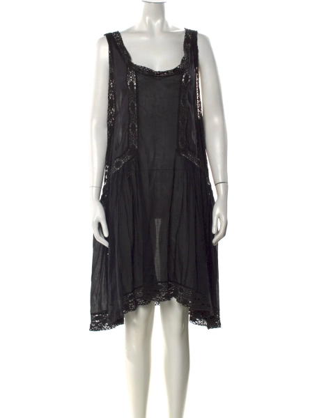 Lace Pattern Mini Dress