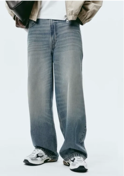 Super Baggy Jeans - Denim blue