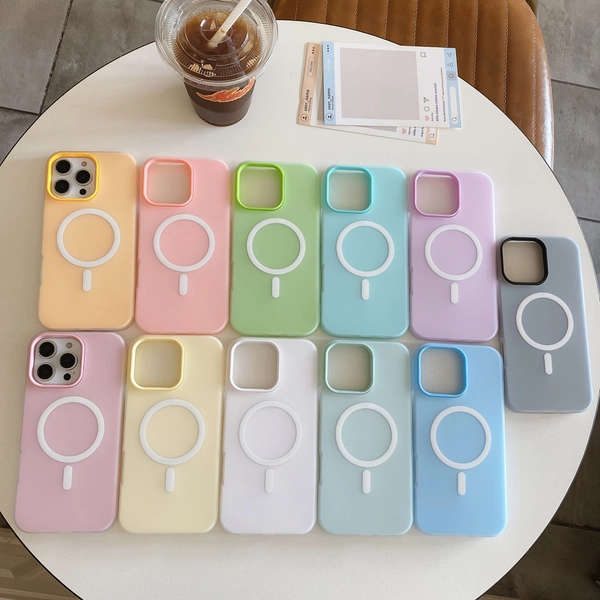 Phone case: New Macaron Color Magnetic Phone Case is Suitable for iPhone 16 16pro 16proMax 15 15Pro 15ProMax 14 14Pro 14ProMax 13 13Pro 13ProMax 12 12Pro 12ProMax 11pcs Anti Drop Hard Shell Phone Case