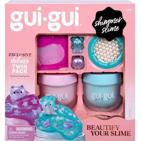 Gui-Gui Shimmer Slime Deluxe Set Twin Pack (The Most Beautiful Slime Ever!)