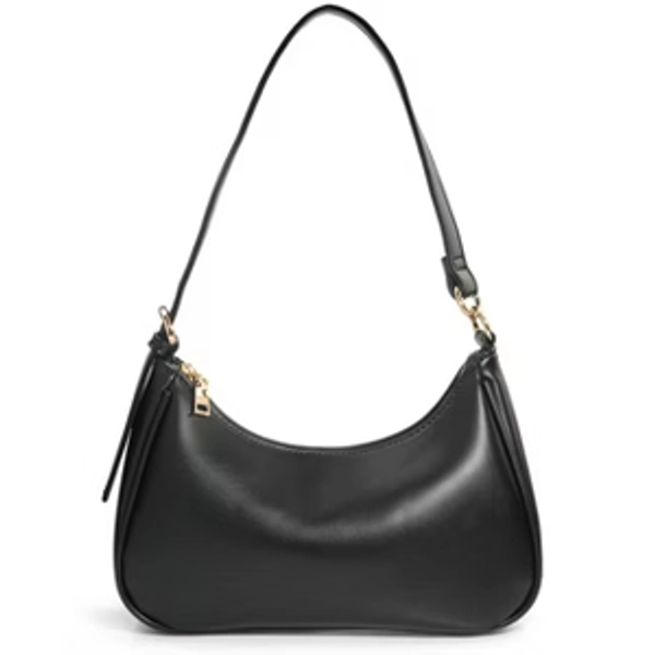 Women's Crescent Shoulder Bag Vegan Leather Chain Cross body bag Convertible Handbag (Black) : Target