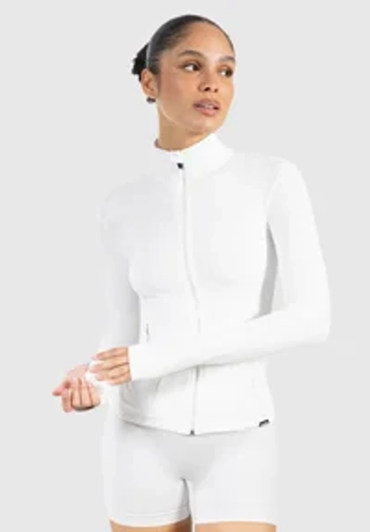 STAND COLLAR ZIPPER KENNA - Verryttelytakki - creme