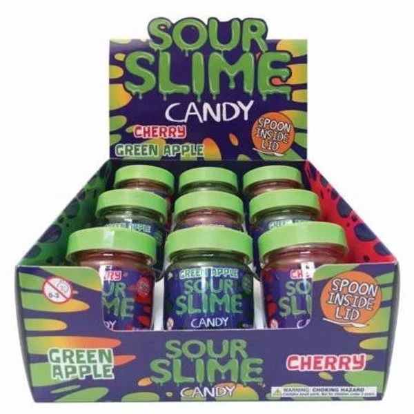 BAW Slime in Jar Cherry Apple Sour Candy Tin