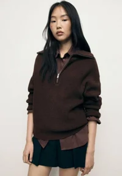 ZIPPER - Pullover - brown