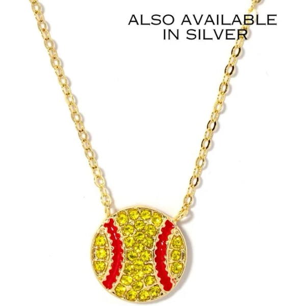Softball Necklace
